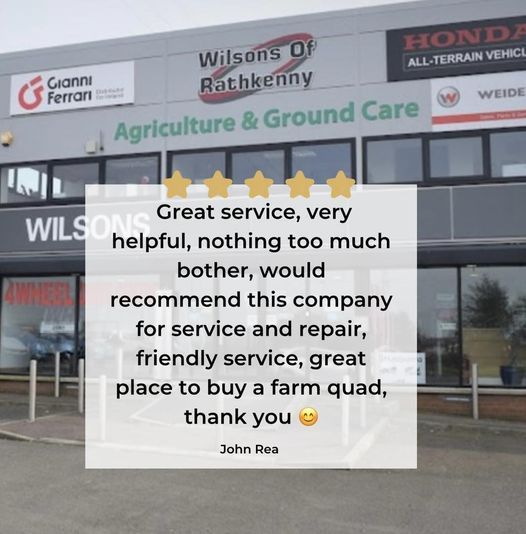 Service your quad with Wilsons of Rathkenny