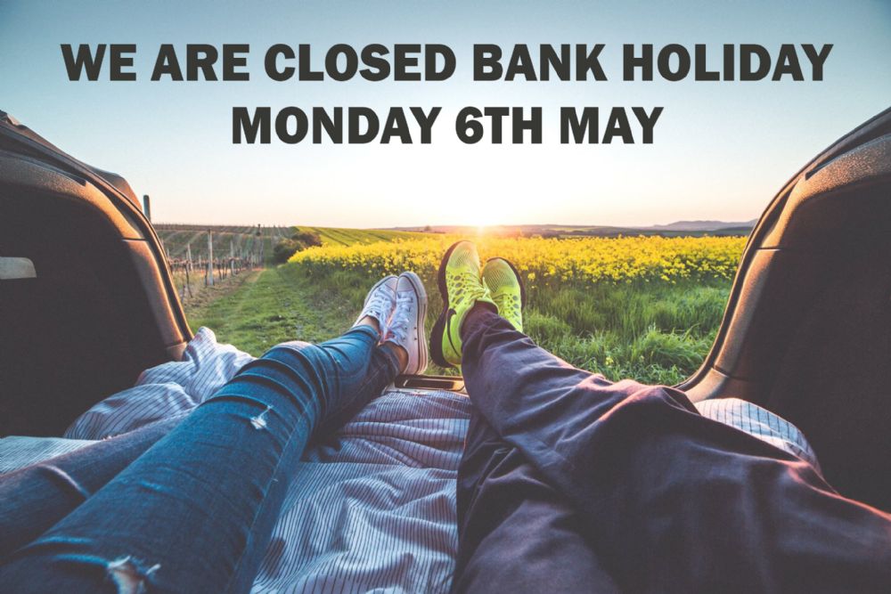 May Day Bank Holiday Closure