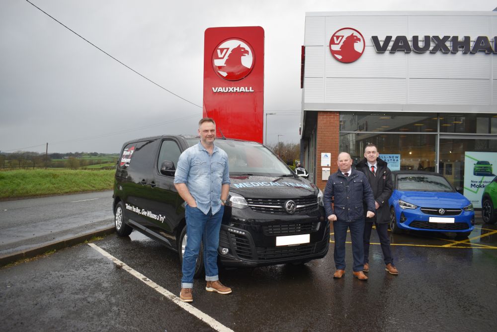 Wilsons of Rathkenny Supply Vauxhall Vivaro Van for another year running to MCUI Medical Team