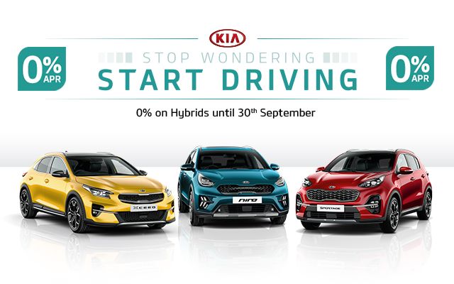 0% on Kia Hybrids until 30th September 2020