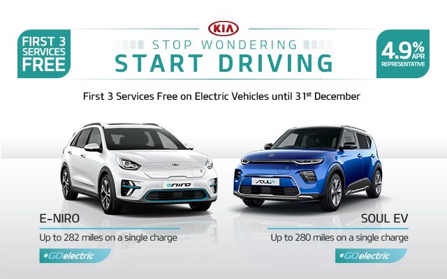 First 3 Services Free on Kia Electric Vehicles