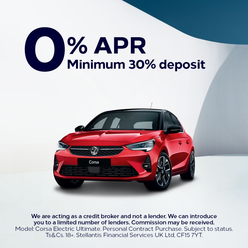 Personal Contract Purchase at 0% APR Across the Vauxhall Range