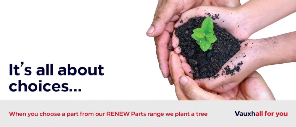 Choose from our 'RENEW' Parts range and we plant a tree
