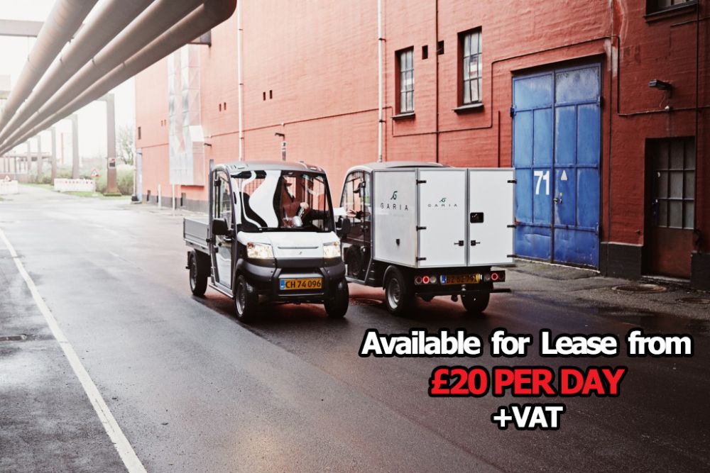 Garia Utility Vehicles Available for lease from ONLY £20 a day +VAT